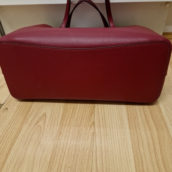 NEW Kate Spade Harper Satchel Pink Magenta Medium Bag Crossbody Leather - Picture 7 of 9